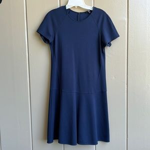 Uniqlo Navy Blue Drop Waist Dress_Size M